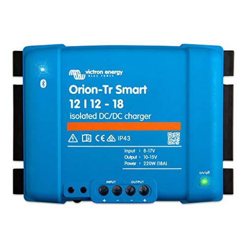 Victron Energy Orion-Tr 스마트 12/ 12-Volt 18 앰프 220-Watt DC-DC 충전기, Isolated (블루투스)