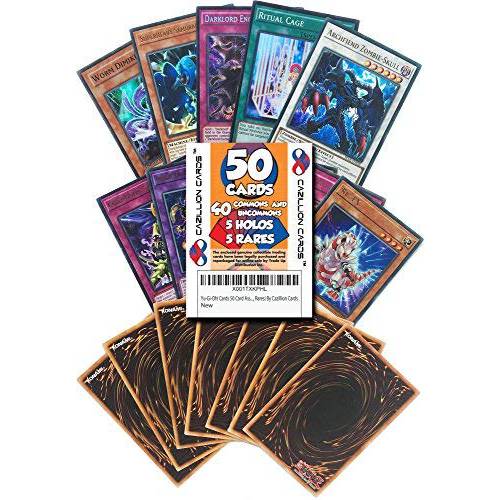 Yu-Gi-Oh 카드 50 카드 다양한 Lot (Commons/ Uncommons, Holos, Rares) by Cazillion 카드
