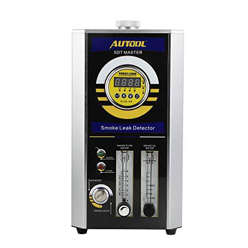 AUTOOL SDT 마스터 자동차 EVAP 스모크 진단 머신, 듀얼 모드 연료 파이프 시스템 누수 감지기 Testers 조절가능 유량계, 인텔리전트 디지털 디스플레이 압력 컨트롤러