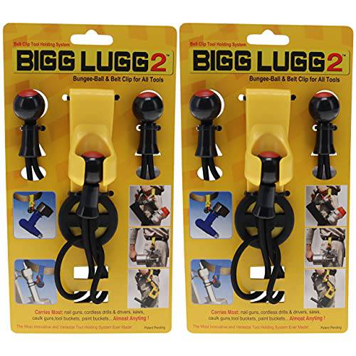 우수한/ Bigg Lugg BL2-3BM 벨트 클립 툴 홀더 시스템 3 볼 Bungees - 2 팩