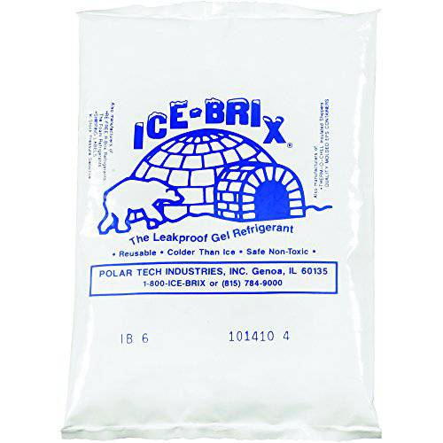 Boxes 고속 BFIB6BPD Ice-Brix 콜드 젤 팩, 5 1/ 2 x 4 x 3/ 4, 6 oz. 리유저블,재사용, 요리,음식 세이프, 화이트 (팩 of 48)