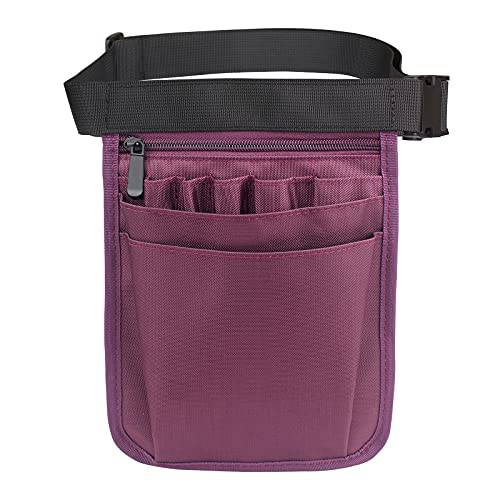 Wessleco 모유수유 패니 팩, 간호사 백 오거나이저,수납함,정리함 여성용 남성용 간호사 벨트 포켓 Pouch(Purple)