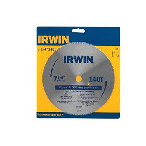 IRWIN 툴 클래식 시리즈 스틸 유선 원형 톱날, 7 1/ 4-inch, 140T, .087-inch Kerf (11840)