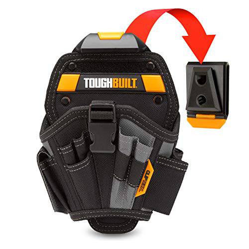 ToughBuilt - 라지 드릴 홀스터 파우치 6 포켓 (특허받은 ClipTech 허브& Work 벨트) - (TB-CT-20-L)