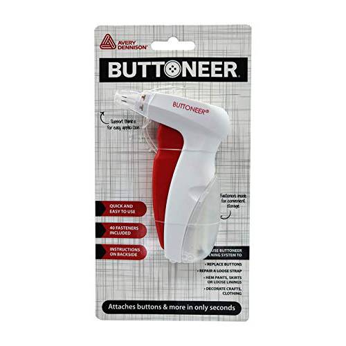 Buttoneer 버튼 고정 시스템 - New and 업그레이드된 - Attaches 버튼& More in Seconds - No 재봉,바느질 Necessary& works on Most 직물