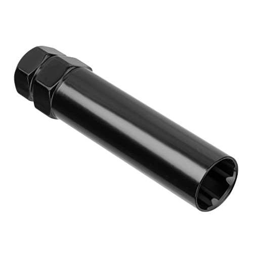 6 포인트 스플라인 러그 너트 튜너 소켓 키 툴 -스몰 직경 잠금 러그 너트 키 호환가능한 3/ 4 in (19mm) and 13/ 16 in(21mm) 육각 교체용 육각 소켓 1/ 2 12mmx1.5 12mmx1.25 블랙
