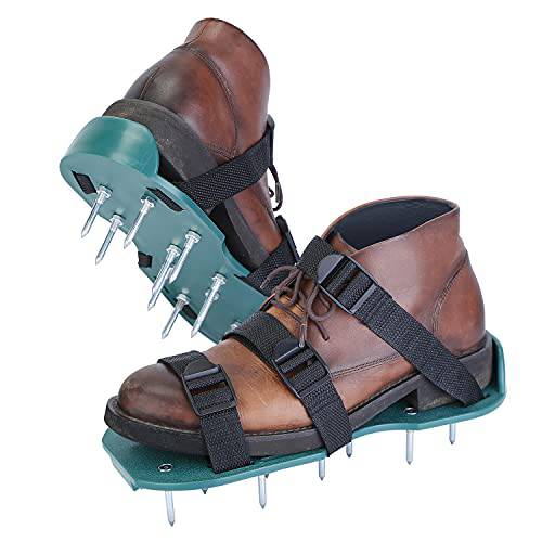 Moclever 잔디 에어레이터 신발 - 3 조절가능 스트랩 and 헤비듀티 스파이크 샌들 에어레이터 Your 잔디 or 마당