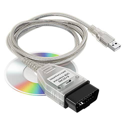 K+ DCAN OBD2 케이블 스위치 자동차 Ediabas USB 인터페이스 OBDII 코딩 진단 케이블 지원 NCS ISTA INPA E 시리즈