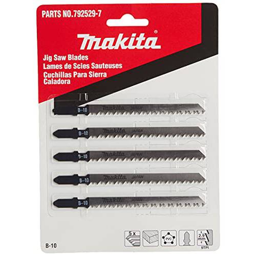 Makita 792529-7 직소, 직쏘 블레이드 B-10 5-Pack,  블랙