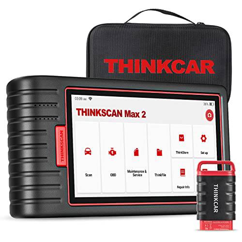 Thinkscan Max2 Bi-Directional 컨트롤 진단 스캔 툴, 무선 OBD2 스캐너 CAN-FD 프로토콜, OE-Level 모든 시스템 진단& 28+ Reset 기능, AutoAuth FCA SGW, 프리 라이프타임 업데이트