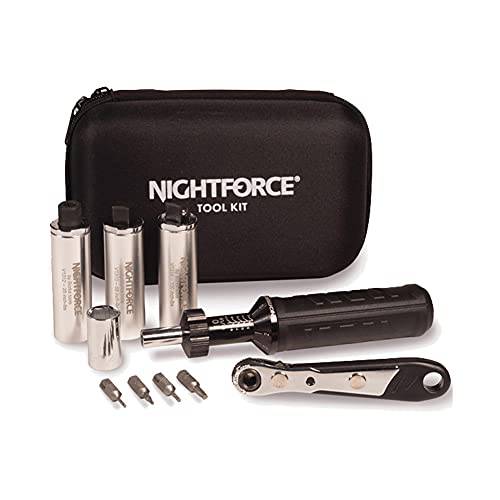NightForce 스코프 마운팅 공구세트 2-10 in lb 드라이버, 핸들 and 25, 68 and 100 in lb 토크 툴