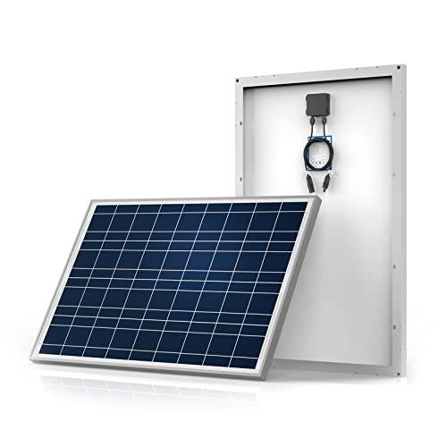 ACOPOWER 100 와트 태양광 패널, 100W 12 볼트 다결정 패널 하이 능률 모듈 12 AWG 케이블 배터리 충전, Rv, 보트, 루프탑, 홈, Off-Grid 태양광 파워 Applications(1 Pcs)