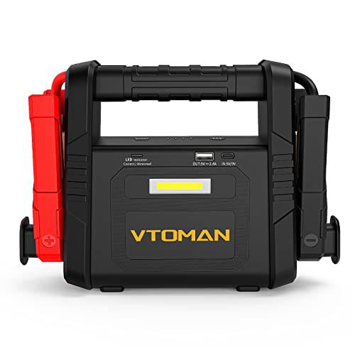 VTOMAN V4000 자동차 점프 스타터, 4000A 피크 26800mAh 배터리 스타터 10L 가스 and 10L 디젤 엔진, 12V 리튬 점프 박스 차량, LIFEBMS 휴대용 자동차 배터리 부스터 USB QC3.0/ LED 라이트