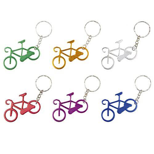 Ventura 다양한 컬러 자전거 키링, 열쇠고리, 키체인 (팩 of 12), 다양한색