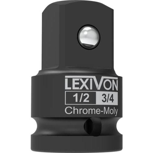 LEXIVON 1/ 2-Inch 임팩트소켓, 육각비트소켓 어댑터, 1/ 2 Female x 3/ 4 Male Increaser | Chrome-Molybdenum 합금 스틸 = 완전 충격 Rated (LX-401)