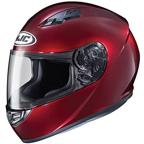 HJC Helmets 130-263 CS-R3 Unisex-Adult 풀 페이스 메탈릭,메탈 오토바이 헬멧 (와인, 미디엄)