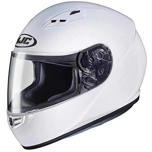 HJC Helmets 130-142 CS-R3 Unisex-Adult 풀 페이스 솔리드 오토바이 헬멧 (화이트, 스몰)