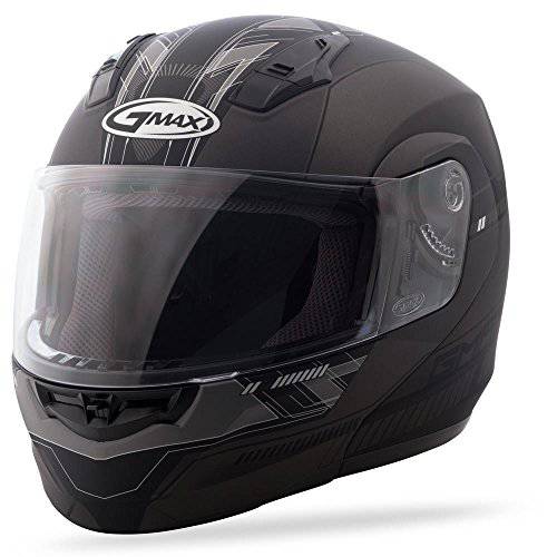 GMAX unisex-adult full-face 스타일 G1041455 TC-21F 04 모듈식 스트리트 헬멧 블랙/ 다크 실버 M, 미디엄