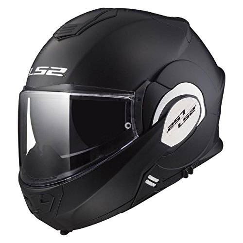 LS2 Helmets  모듈식 Valiant 헬멧 (매트 블랙 - 라지)