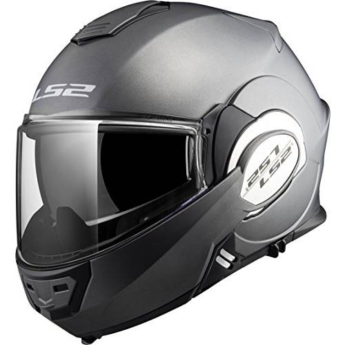 LS2 Helmets  모듈식 Valiant 헬멧 (매트 티타늄 - 스몰)