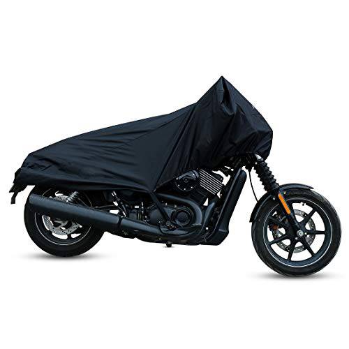 X AUTOHAUX  오토바이 커버 스트리트 자전거 스쿠터 경량 1/2,하프 커버 아웃도어 방수 방수 먼지 UV 보호 블랙 사이즈 M 가와사키 할리 데이비슨