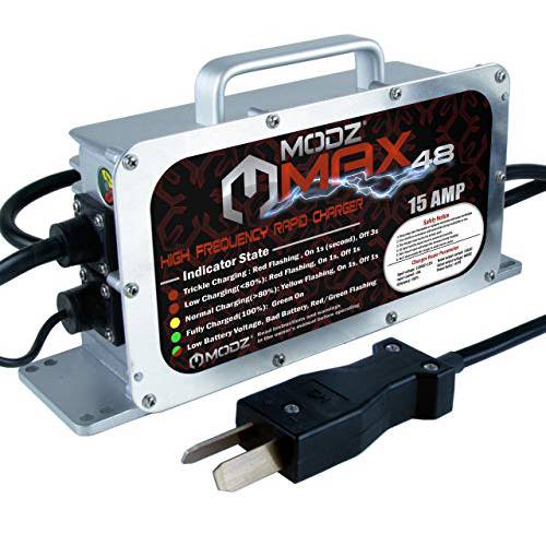 MODZ 맥스 48 - 골프 카트 하이 프리퀀시 고속 충전기 - 크로우풋 Six 8 볼트