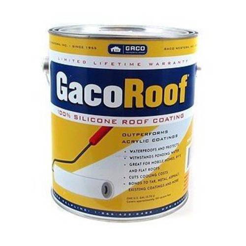 GacoRoof GR1600-1 화이트 실리콘 루프 코팅 - 갤런