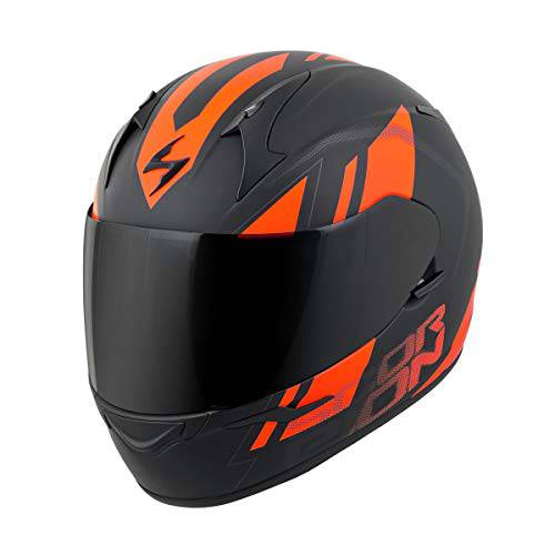 전갈 EXO-R320 노력 자전거 오토바이 헬멧 - 블랙/ 오렌지/ X-Large