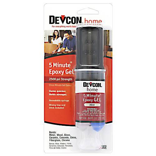 Devcon (21045-6PK) 5-Minute 에폭시, 에폭시 접착제 젤 - 25 ml Dev-Tube, (팩 of 6)