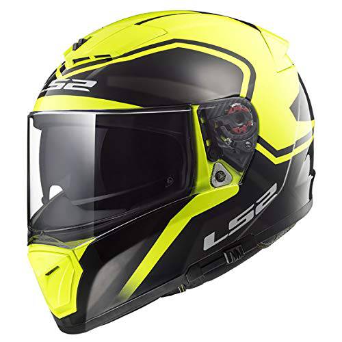 LS2 헬멧 Unisex-Adult 풀 페이스 헬멧 (광택 블랙, XX-Large) (파쇄기)