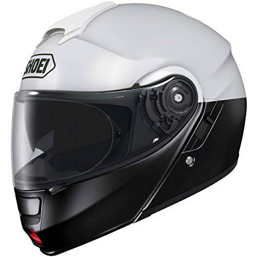 Shoei Neotec 2 Le Lo-Rise 성인 모듈식 스트리트 오토바이 헬멧 - 블랙/ 화이트/ 라지