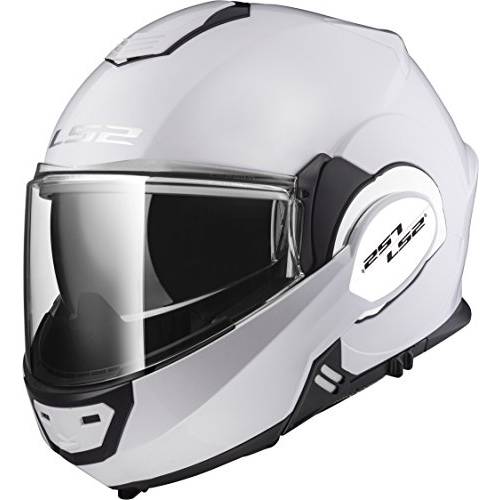 LS2  헬멧 모듈식 Valiant 헬멧 ( 화이트 - 라지)