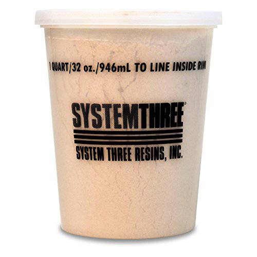 System Three 3110S16 브라운 우드 밀가루, 1 Quart Tub