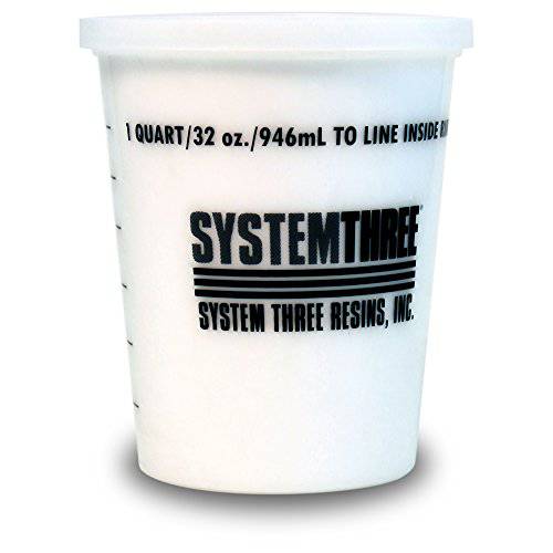 System Three 3105S16 화이트 규토 증점제,시크너,농축, 1 Quart Tub