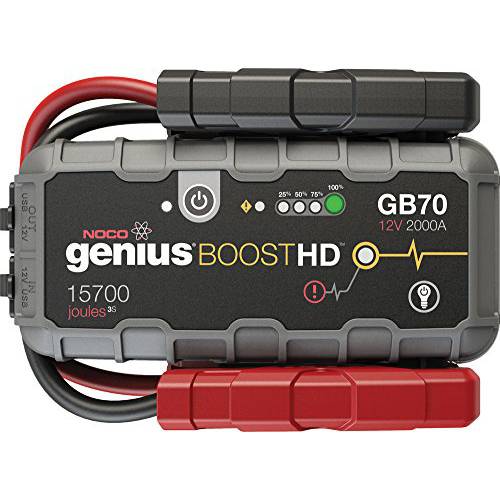 NOCO 부스트 HD GB70 2000 앰프 12-Volt UltraSafe 휴대용 리튬 차량용 배터리 점프 스타터 팩 for up to 8-Liter 가솔린 and 6-Liter 디젤 엔진