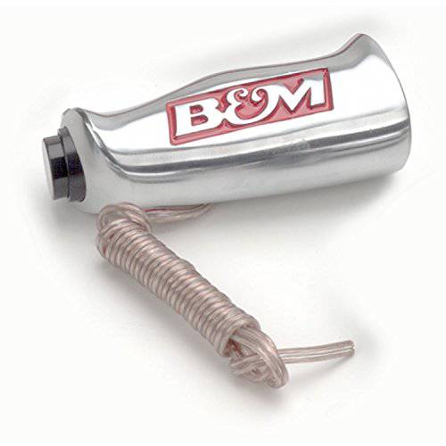 B&M 80658 Brushed 알루미늄 T-Handle 시프터 그립 버튼 and SAE 스레드 인서트