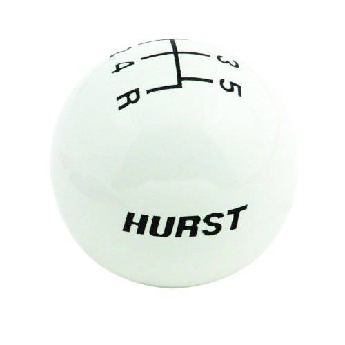 Hurst 1630025 화이트 5-Speed 교체용 시프터 노브