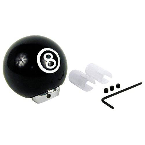 Custom Accessories 16252 블랙 8-Ball 스타일 기어 시프트 노브