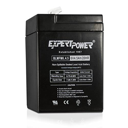 ExpertPower 6 볼트 4.5 앰프 충전식 배터리 (EXP645) 2 팩