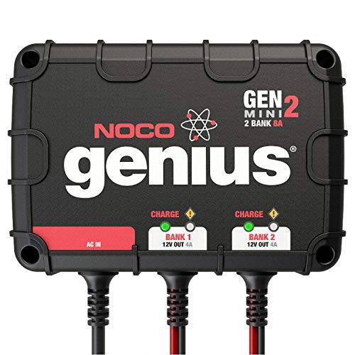 NOCO Genius GENM3, 3-Bank, 12-Amp (4-Amp Per 뱅크) Fully-Automatic 스마트 선박 충전기, 12V 온보드 배터리 충전기 And 배터리 메인테이너