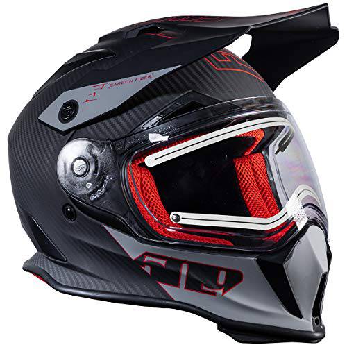 509  델타 R3 카본 파이버 Ignite 헬멧 ( 레드 - 라지)