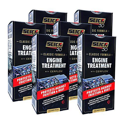 Slick 50 SL-750017-06 클래식 엔진 트리트먼트,영양 Cerflon PTFE, 32 Fl. oz, 6 팩