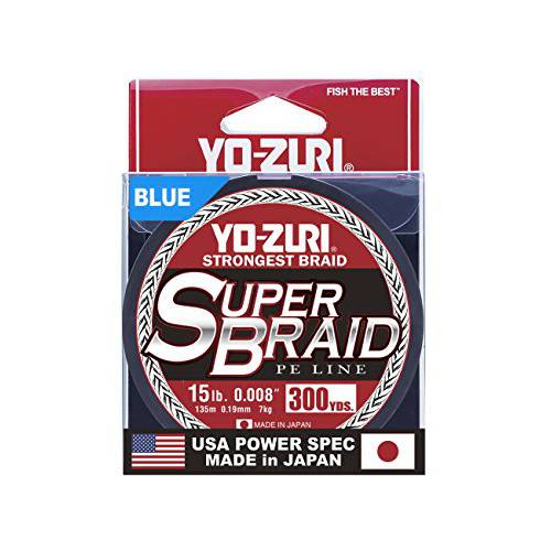 Yo-Zuri Superbraid 블루 300 Yards Superbraid 어업 라인