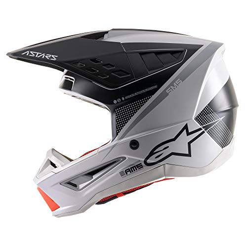 화이트/ 그레이/ 실버 Sz M Alpinestars SM5 레이온 헬멧