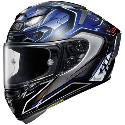 Shoei X-Fourteen 헬멧 - Aerodyne (X-Large) (블루/ 블랙)