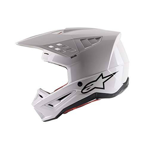 S-M5 솔리드 헬멧 ECE/ 도트 (L, 화이트 글로시)