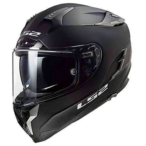 LS2  헬멧 챌린저 GT 풀 페이스 스트리트 헬멧 (솔리드 매트 블랙 - X-Large)