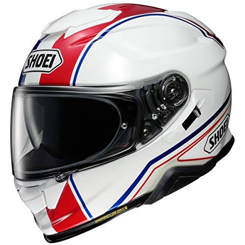 쇼에이 화이트/ 블루/ 레드 Sz L 쇼에이 GT-Air II 파노라마 풀 페이스 헬멧