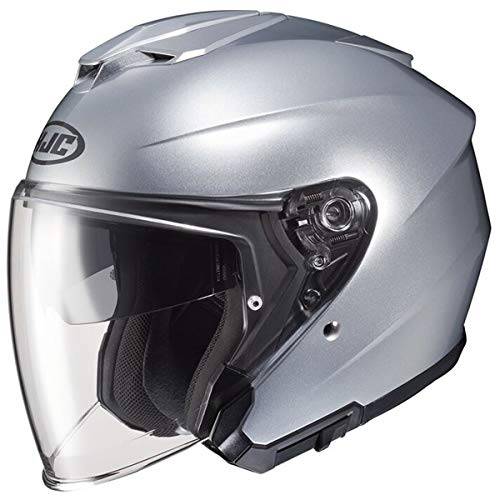 HJC i30 솔리드 Men’s 스트리트 오토바이 헬멧 - 실버/ 미디엄