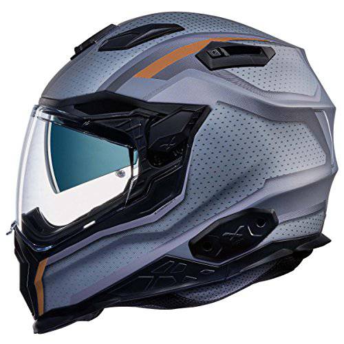 넥스 X.WST 2 Motrox 티타늄 매트 오렌지 투어링 오토바이 헬멧